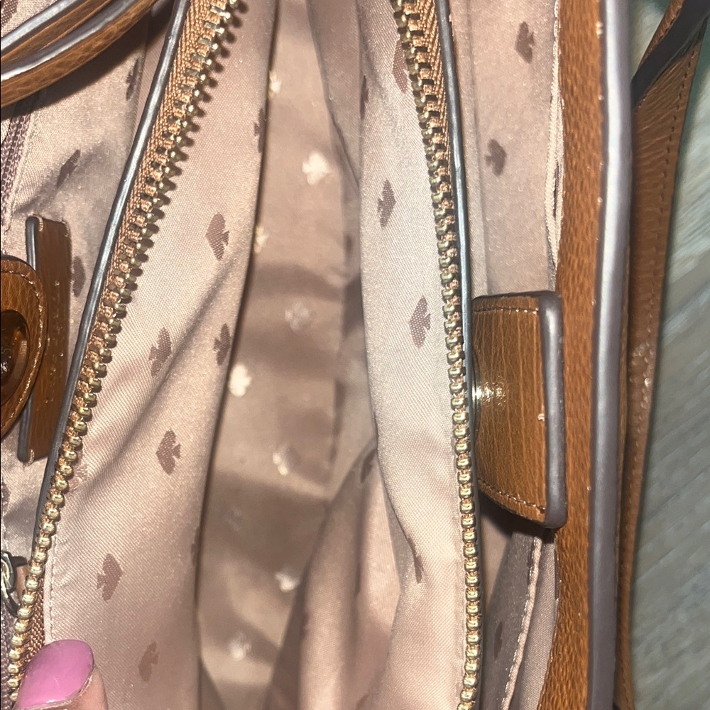 Kate Spade Jackson Medium Triple Compartemen Satchel Warm Gingerbread - Picture 15 of 16
